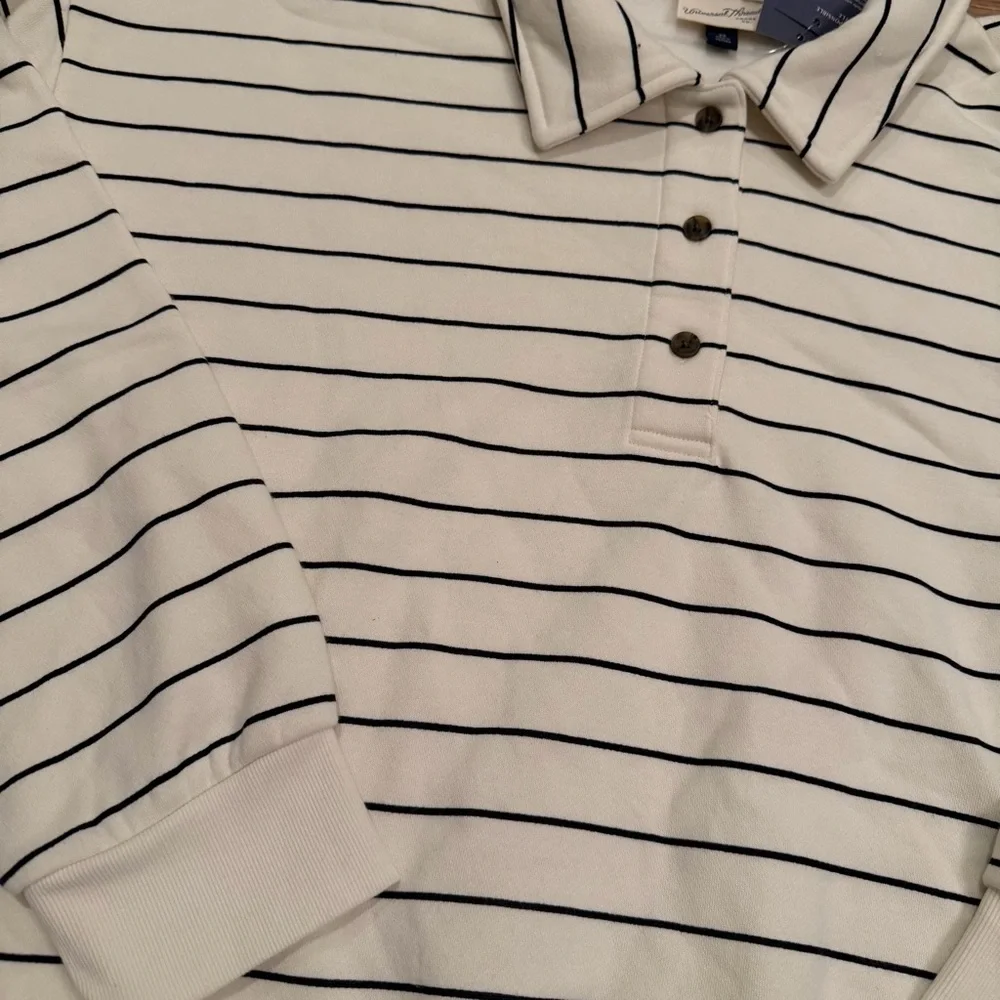 NWT Universal Thread Leisure Studio Pullover Striped Sweatshirt 2X - Picture 2 of 3